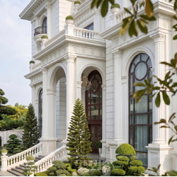 Mẫu biệt thự tân cổ điển 4 tầng kiểu Pháp có tầng hầm (25x14m) 350m2 Chung's Villa BT2479