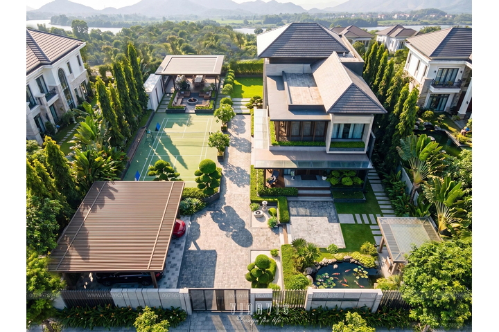 Biệt thự hiện đại 2 tầng có sân vườn (28x42m) 1176m2 BT2480