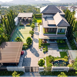 Biệt thự hiện đại 2 tầng có sân vườn (28x42m) 1176m2 BT2480