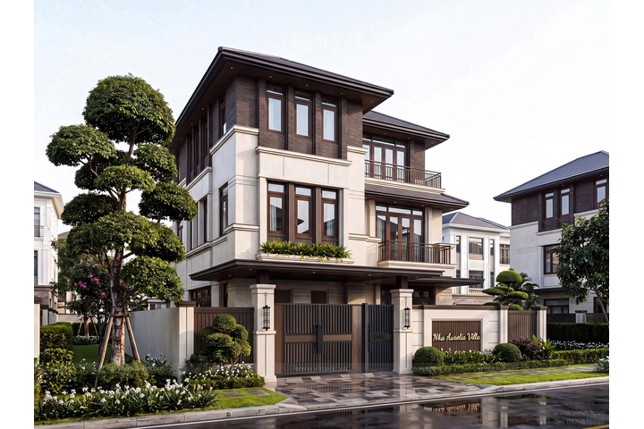 Biệt thự hiện đại​ 3 tầng mái Nhật (15x15m) 225m2 BT2481