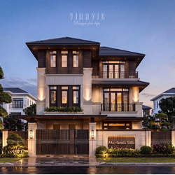 Biệt thự hiện đại​ 3 tầng mái Nhật (15x15m) 225m2 BT2481