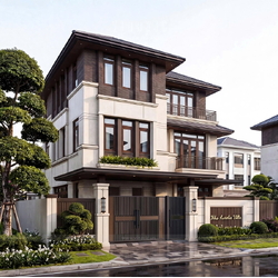 Biệt thự hiện đại​ 3 tầng mái Nhật (15x15m) 225m2 BT2481