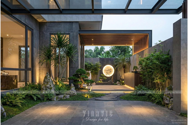 Biệt thự hiện đại 3 tầng (16x16m) 256m2 BT2482