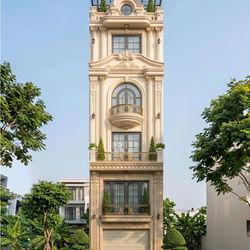 Mẫu thiết kế nhà phố kết hợp kinh doanh 5 tầng 1 tum (5x15m) 75m2 NP2369