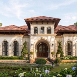 Thiết kế biệt thự địa trung hải 1 tầng 4 phòng ngủ 364m2 (28x13m) BT2485