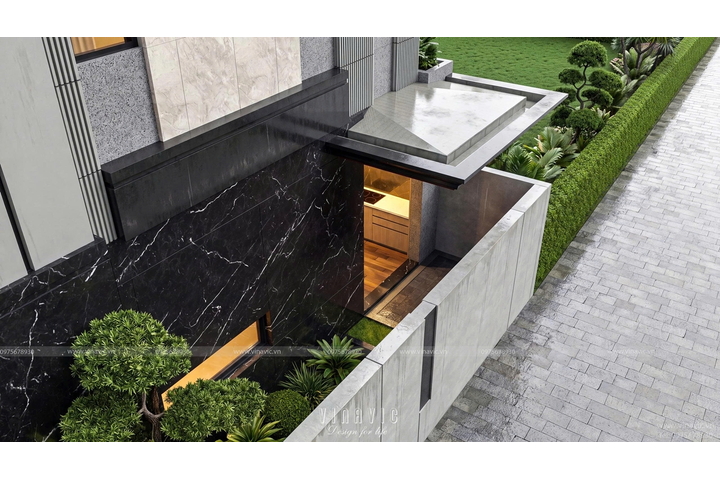 Thiết kế biệt thự 3 tầng hiện đại 408m2 (17x24m) BT2487