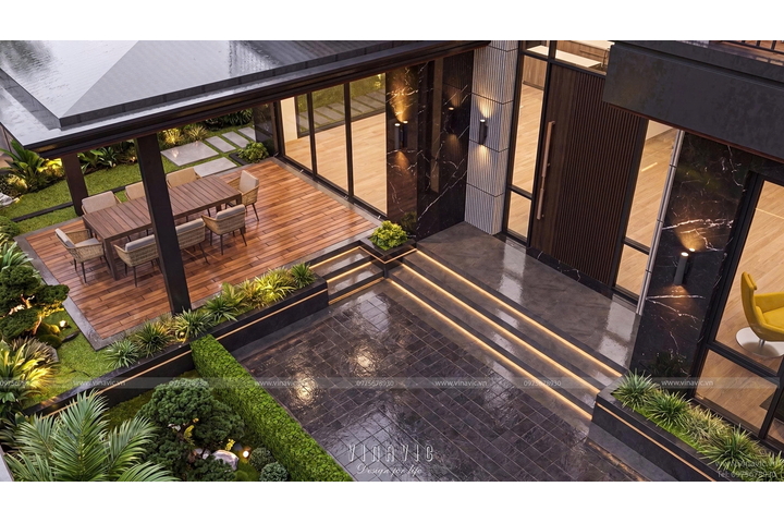 Thiết kế biệt thự 3 tầng hiện đại 408m2 (17x24m) BT2487