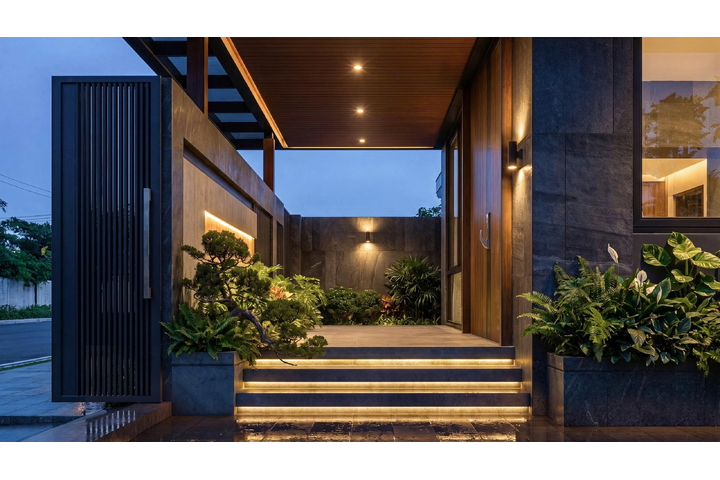Thiết kế biệt thự hiện đại 4 tầng 247m2 (19x13m) BT2490
