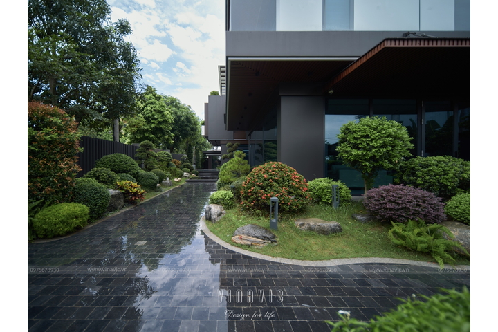 Thi công trọn gói biệt thự hiện đại 3 tầng 420m2 tại Bắc Giang TCB2259