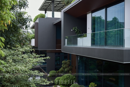 Hoàn thiện biệt thự hiện đại 3 tầng 420m2 tại Bắc Giang TCB2259