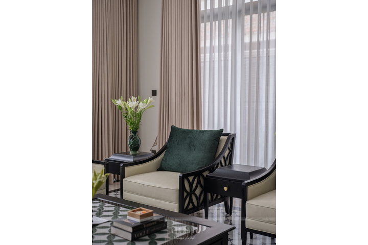 Ảnh thực tế bàn giao nội thất biệt thự do Vinavic thiết kế và thi công TCB2260