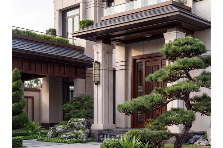 Thiết kế biệt thự hiện đại 3 tầng 16x17m (272m2) BT2495