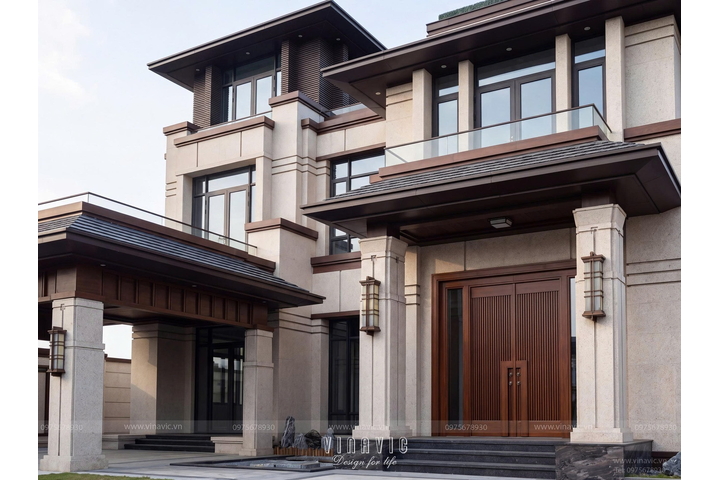 Thiết kế biệt thự hiện đại 3 tầng 16x17m (272m2) BT2495