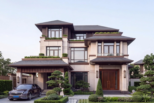 Thiết kế biệt thự hiện đại 3 tầng 16x17m (272m2) BT2495