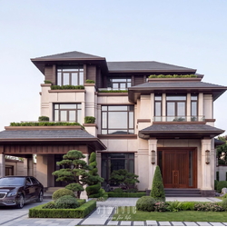 Thiết kế biệt thự hiện đại 3 tầng 16x17m (272m2) BT2495