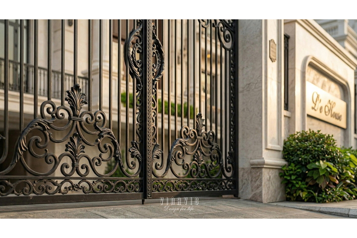 Thiết kế biệt thự tân cổ điển 4 tầng mái bằng 12x20m (240m2) BT2496