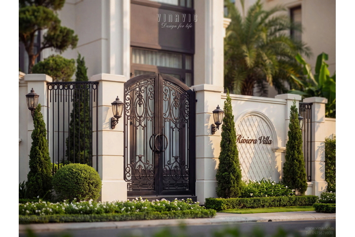 Thiết kế biệt thự 3 tầng tân cổ điển ấn tượng tại Bắc Giang BT2497