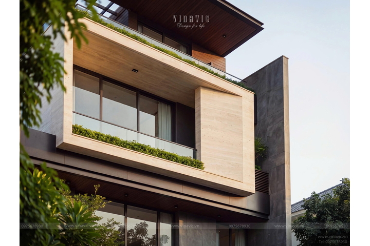 Thiết kế biệt thự phố hiện đại 4 tầng 200m2 (10x20m) BT2501