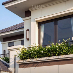 Mẫu nhà phố hiện đại 2 tầng mái Nhật 18x10m NP2371