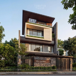 Thiết kế biệt thự phố hiện đại 4 tầng 200m2 (10x20m) BT2501