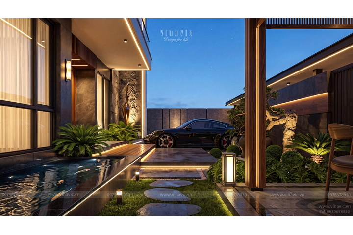 Biệt thự biệt thự hiện đại 3 tầng mái bằng 18x19m (342m2) BT2506