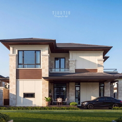 Biệt thự hiện đại 2 tầng mái Nhật 12x17m (204m2) BT2507