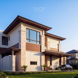 Biệt thự hiện đại 2 tầng mái Nhật 12x17m (204m2) BT2507