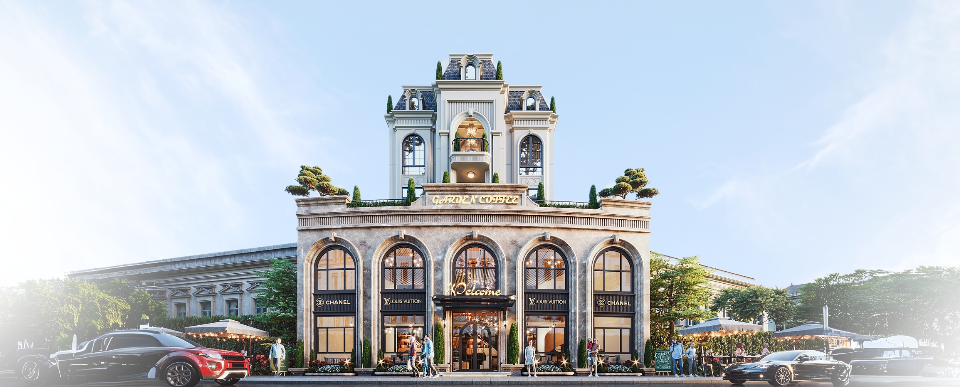 THIẾT KẾ BIỆT THỰ PHỐ  TÂN CỔ ĐIỂN