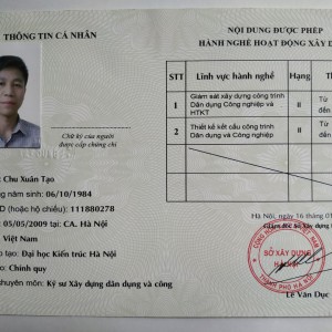 Lĩnh vực hành nghề