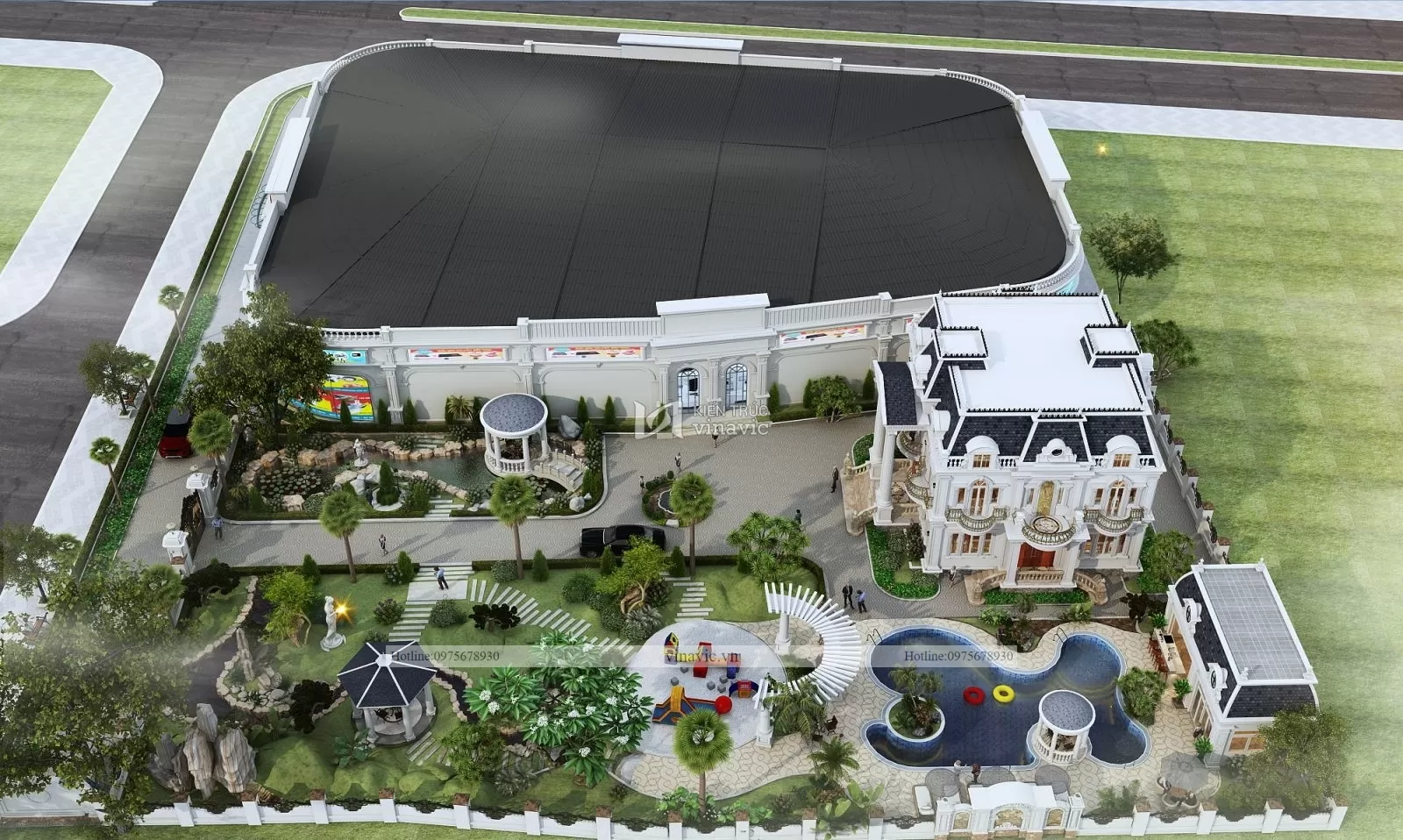 Tổ hợp siêu thị thương mại và nhà ở Mạnh Cường BT2136 Tổ hợp siêu thị thương mại và nhà ở Mạnh Cường BT2136