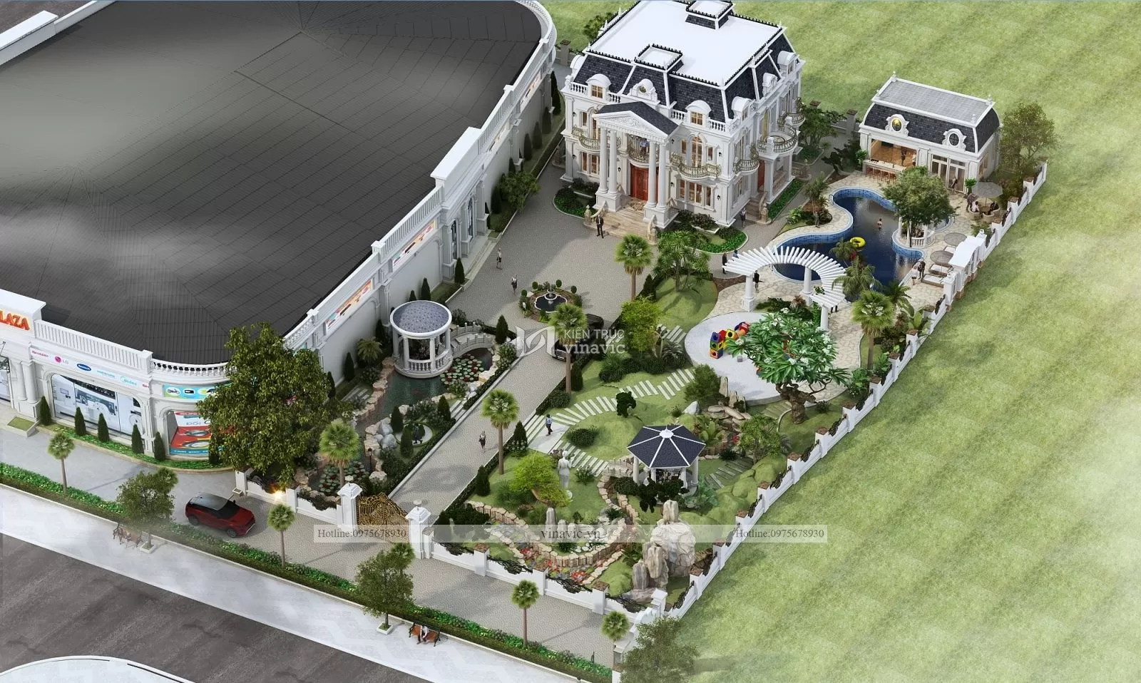 Tổ hợp siêu thị thương mại và nhà ở Mạnh Cường BT2136 Tổ hợp siêu thị thương mại và nhà ở Mạnh Cường BT2136