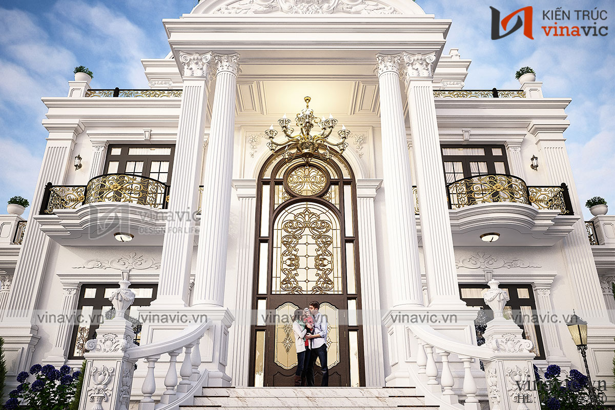 Biệt thự tân cổ điển 3 tầng nguy nga bề thế