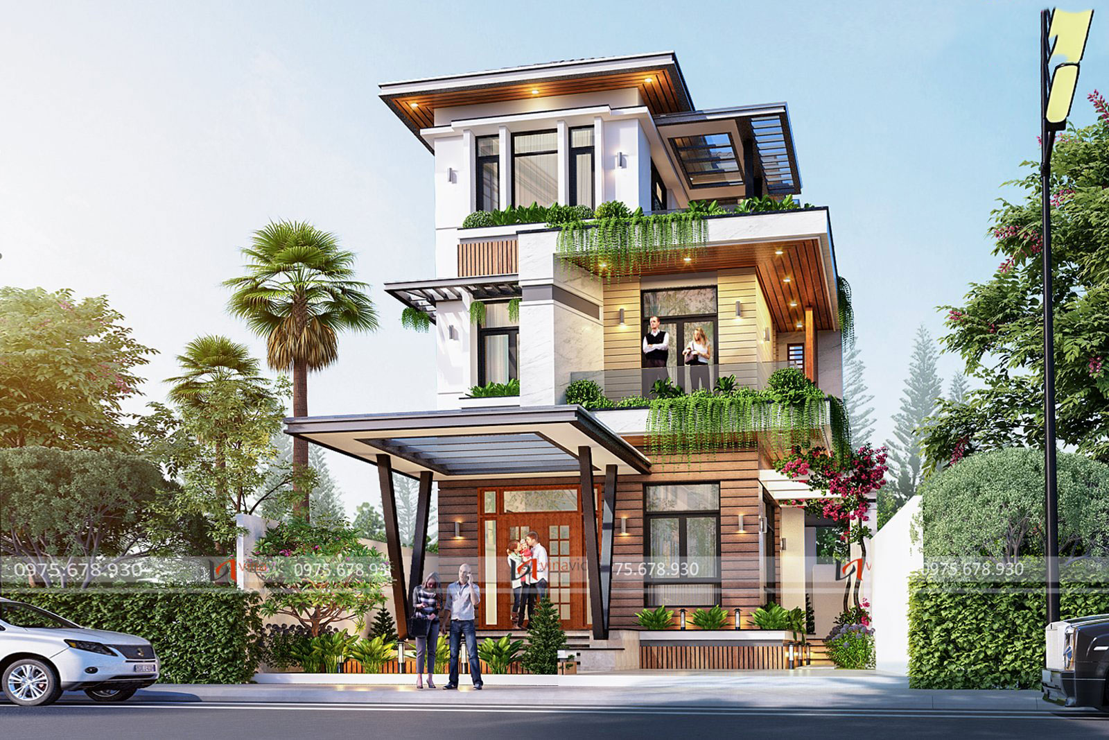 Nhà hiện đại 3 tầng 1 mặt tiền 7.5m ở Thái Bình BT2108 Nhà hiện đại 3 tầng 1 mặt tiền 7.5m ở Thái Bình BT2108