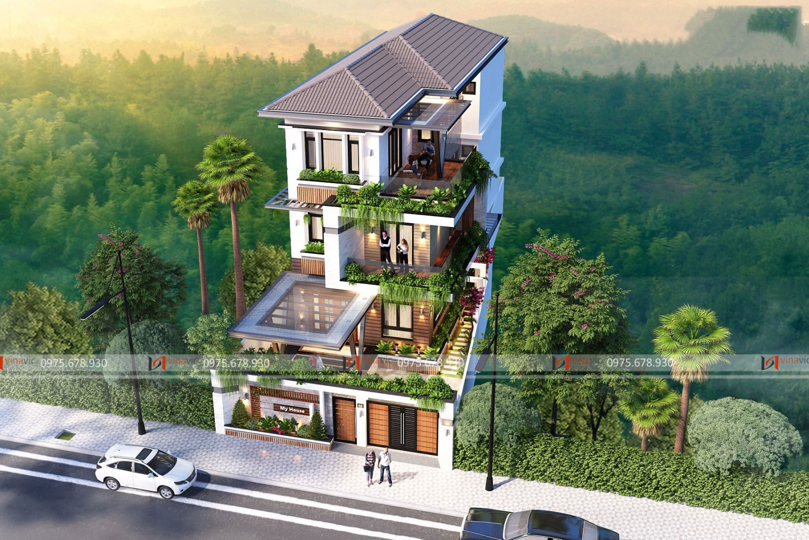 Nhà hiện đại 3 tầng 1 mặt tiền 7.5m ở Thái Bình BT2108 Nhà hiện đại 3 tầng 1 mặt tiền 7.5m ở Thái Bình BT2108