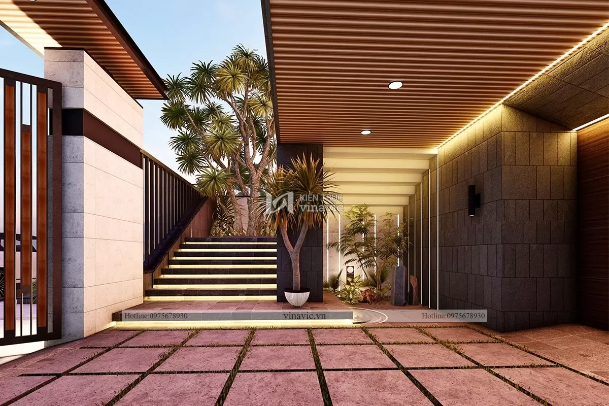 Mẫu nhà hiện đại 3 tầng 1 tum BT2117