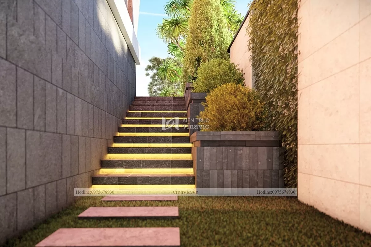 Mẫu nhà hiện đại 3 tầng 1 tum BT2117