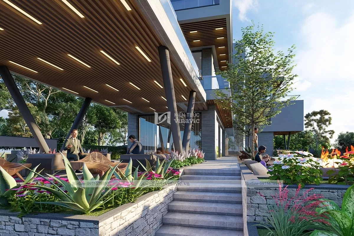 Biệt thự hiện đại 3 tầng sang trọng và đẳng cấp ở sân golf Tam Đảo