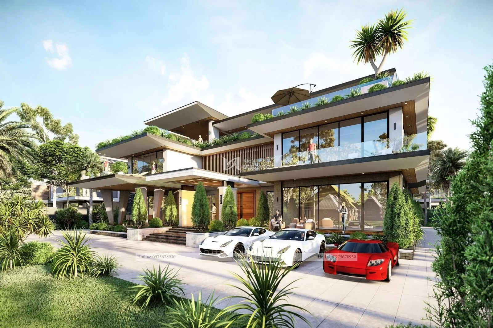 mẫu thiết kế biệt thự hiện đại 3 tầng có hồ bơi vô cực mẫu thiết kế biệt thự hiện đại 3 tầng có hồ bơi vô cực