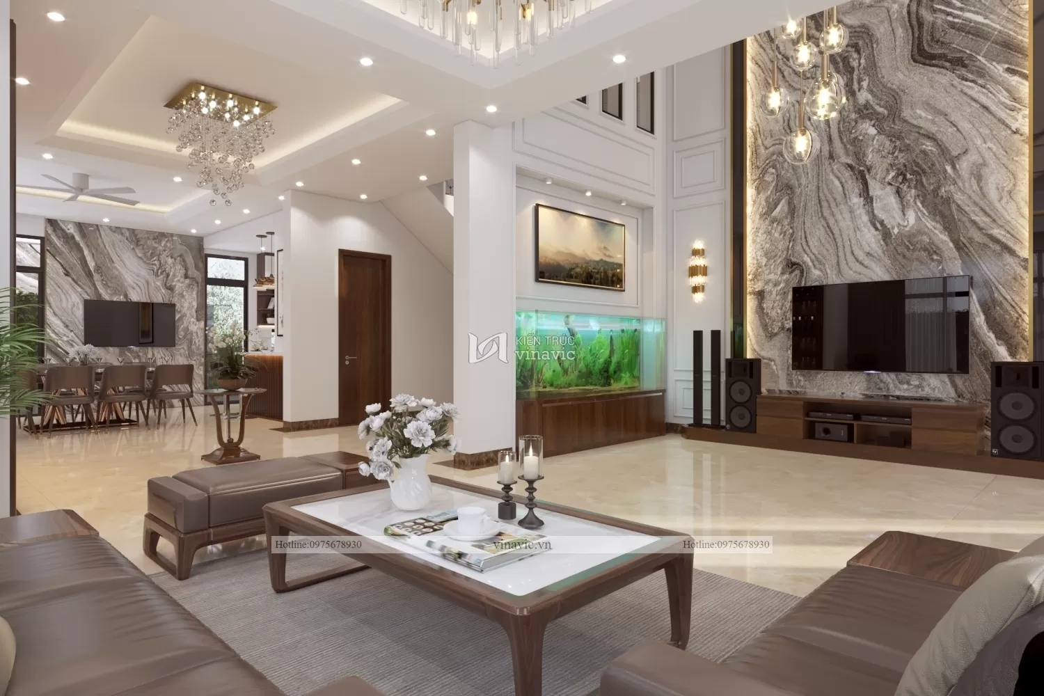 Trang trí bế cá trong nhà cho không gian thêm sinh động