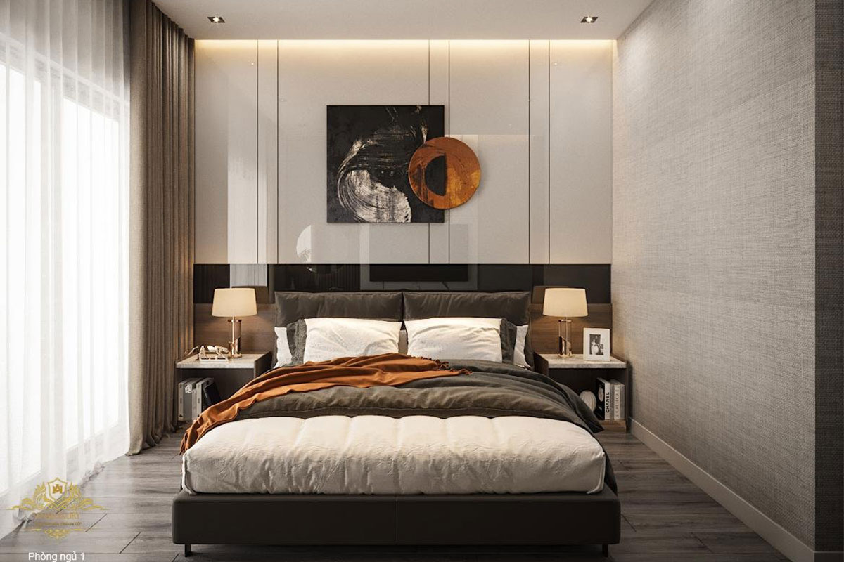 phòng ngủ master biệt thự song lập nt2103