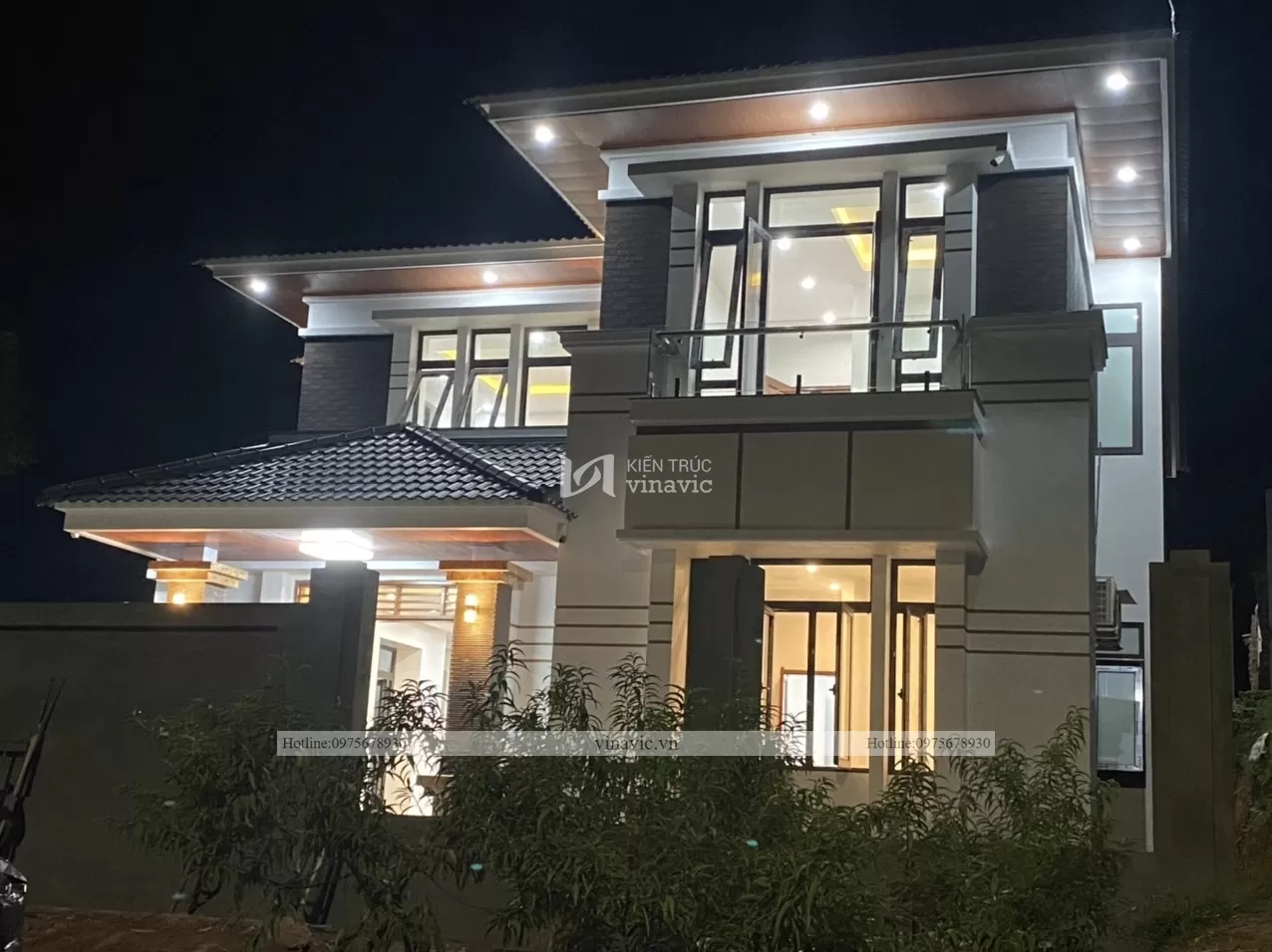 thi công hoàn thiện biệt thự 2 tầng mái nhật tcbt2104