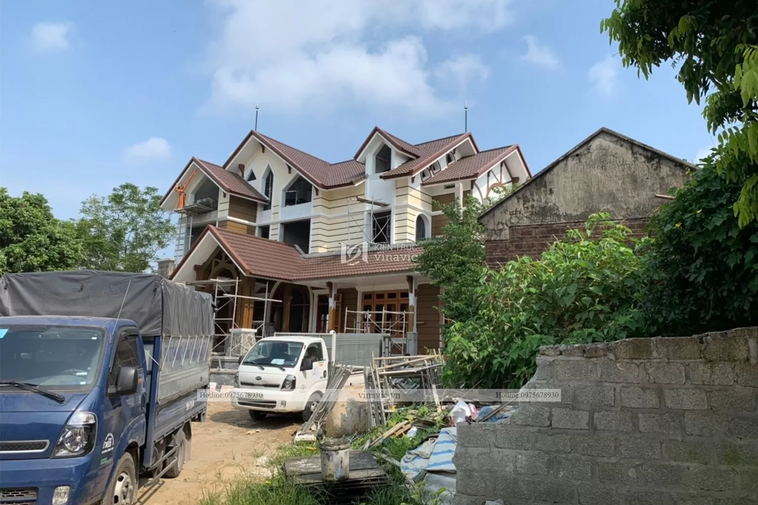 Thi công trọn gói biệt thự 2 tầng ở Lạng Sơn