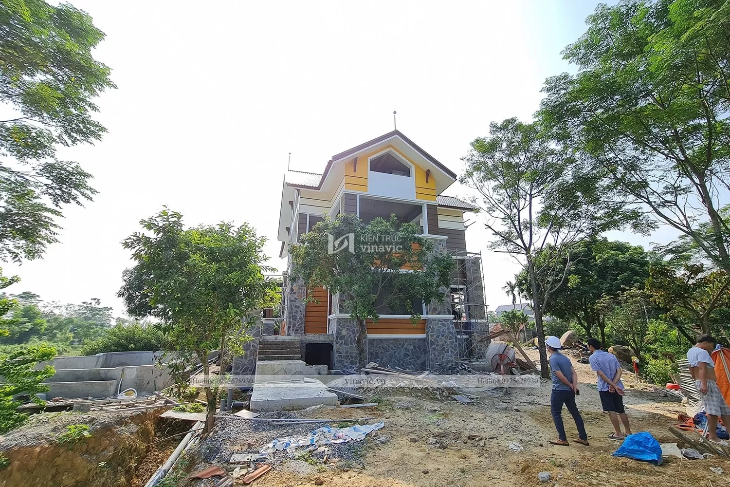 Thi công trọn gói biệt thự 2 tầng ở Lạng Sơn