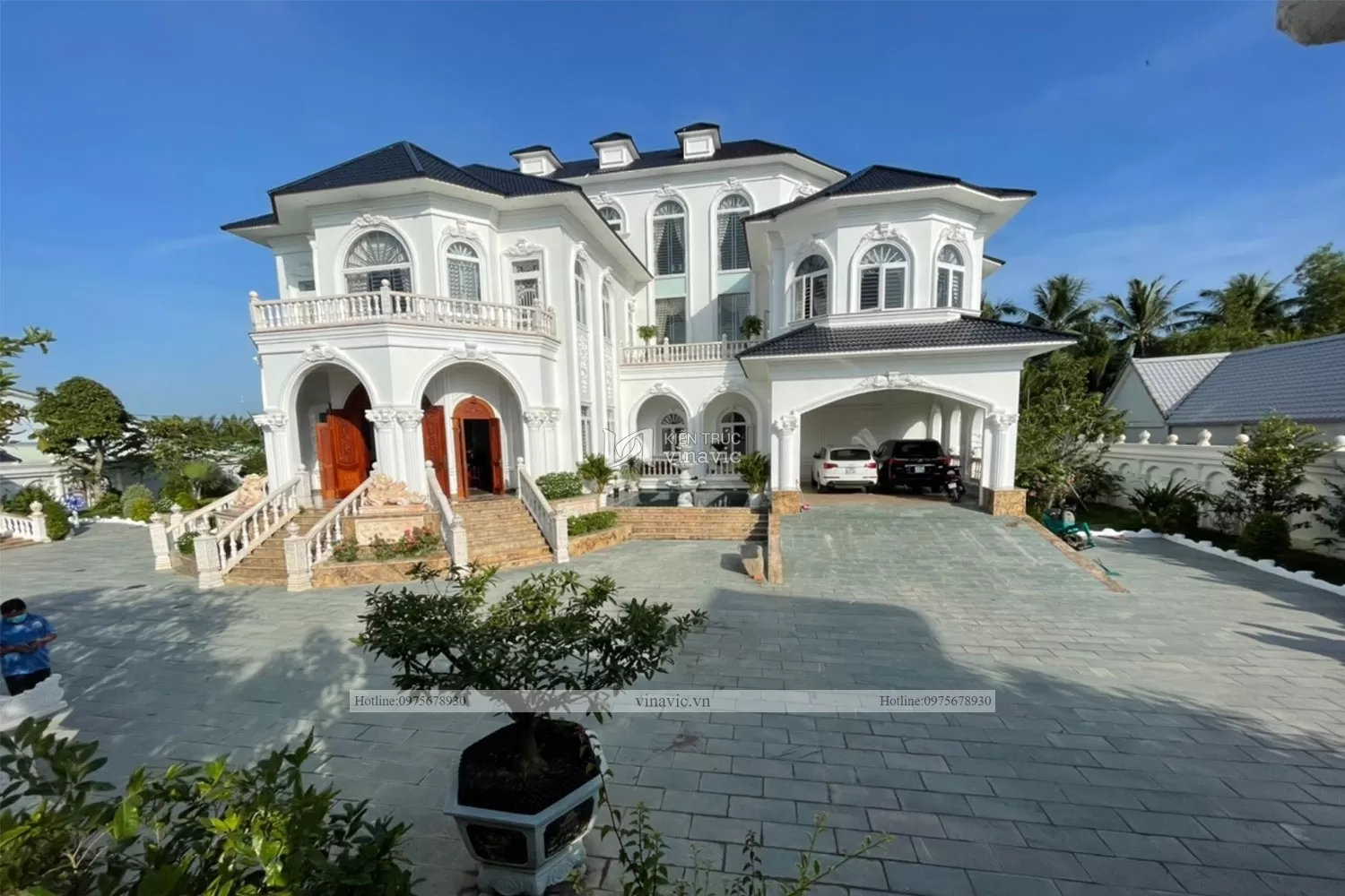 Thiết kế thi công trọn gói biệt thự tân cổ 2 tầng ở sóc trăng