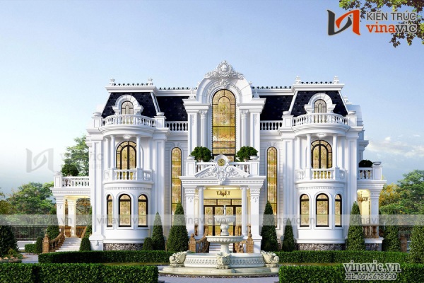 Biệt thự độc đáo với thiết kế mái Mansard cổ điển