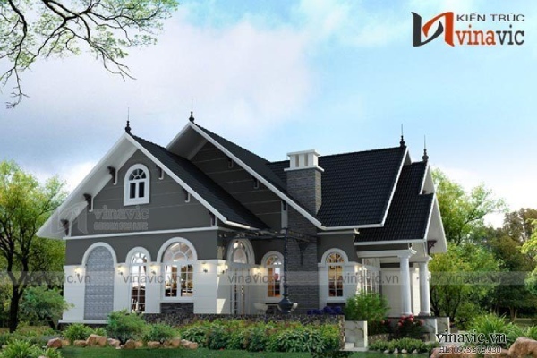 Ống khói lớn thường thấy trong các công trình nhà ở của phương Tây