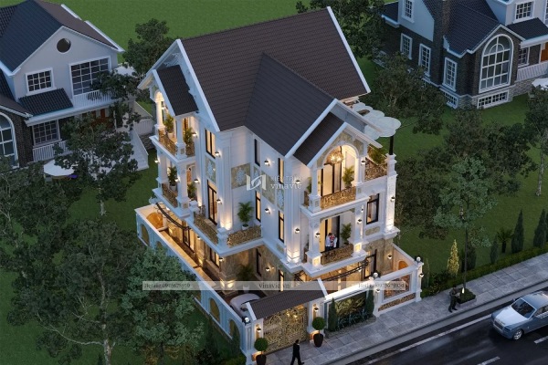 Hệ thống mái Thái giúp tăng thêm vẻ đẹp, sự sang trọng cho tổng thể