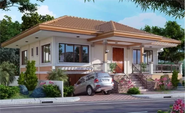 Vị trí tầng hầm bên trong biệt thự 1 tầng