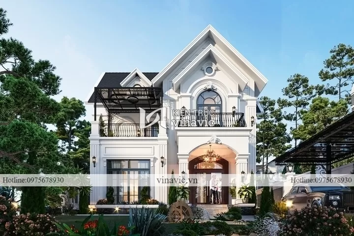 Hình ảnh mái thái nhà tân cổ điển