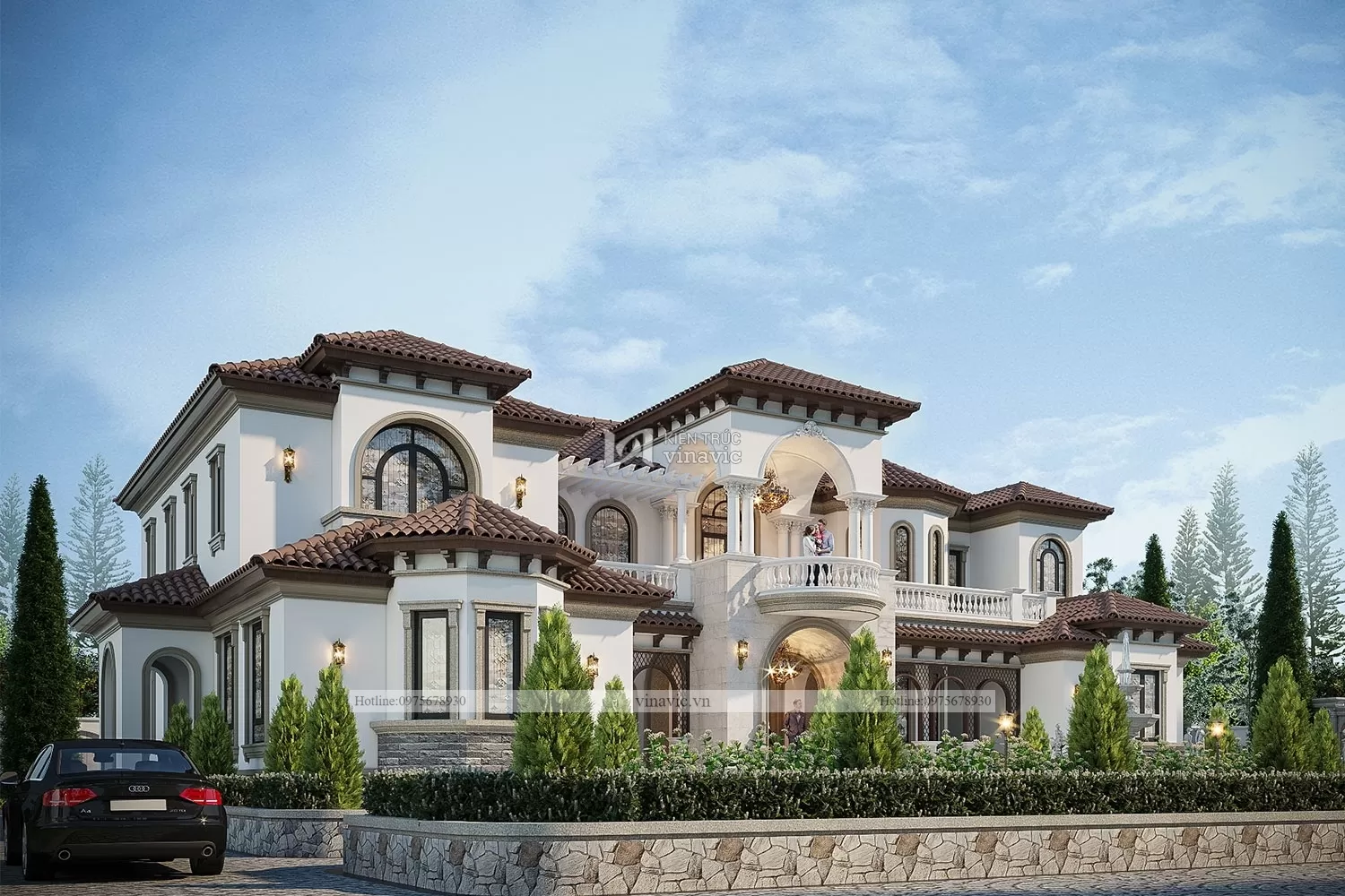 Kích thước biệt thự địa trung hải 26x21m